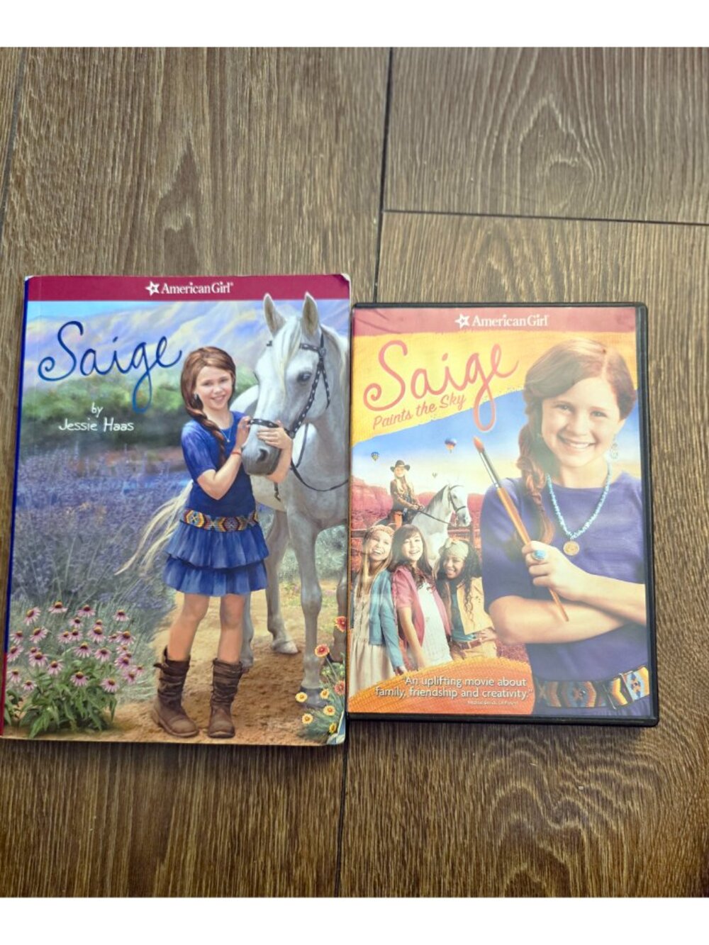 American Girl Saige Copeland book + DVD Paints the Sky lot GOTY 2013 New Mexico